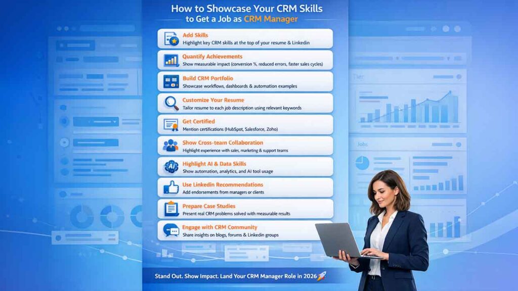 How to Showcase Your CRM Skills to Get a Job as CRM Manager