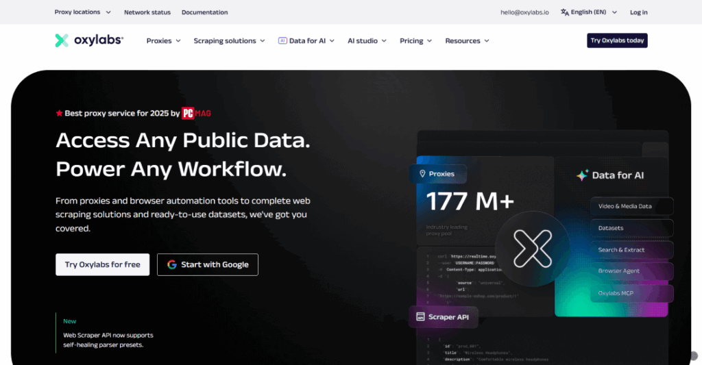 Oxylabs Official Website
