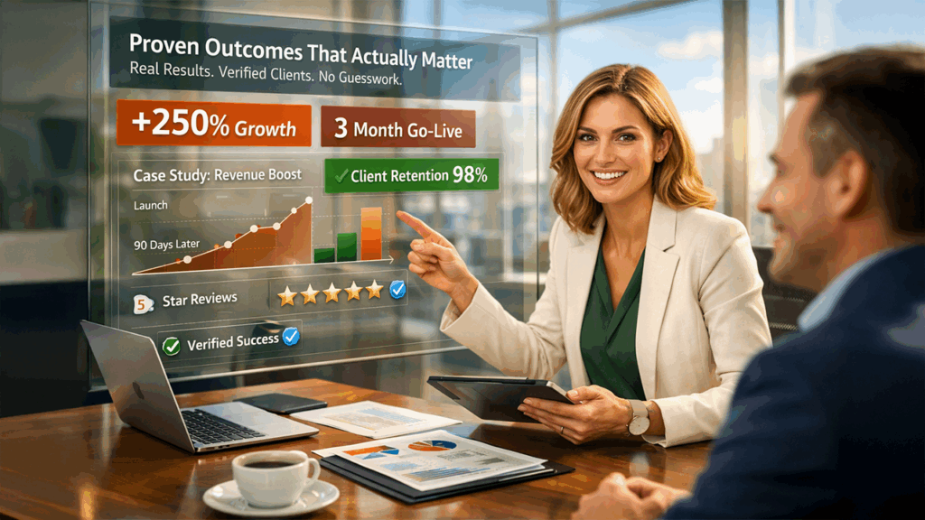 Proven outcomes delivered by AI Development Companies for Healthcare including improved efficiency and patient care results