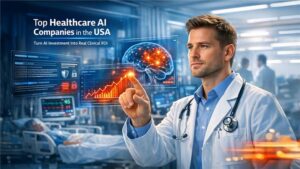 Top AI Development Companies for Healthcare in the USA offering compliant and scalable medical AI solutions