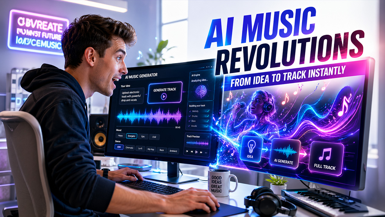 AI music tools platforms for creating songs soundtracks and visuals using artificial intelligence