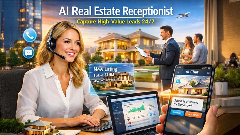 How AI Real Estate Receptionists Help Agents Capture High-Value Leads 24/7