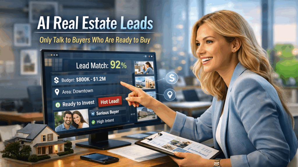 AI real estate receptionist improving lead quality by qualifying and filtering high-value property inquiries