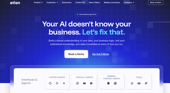 Atlan data catalog and metadata management tools platform for modern data teams and governance