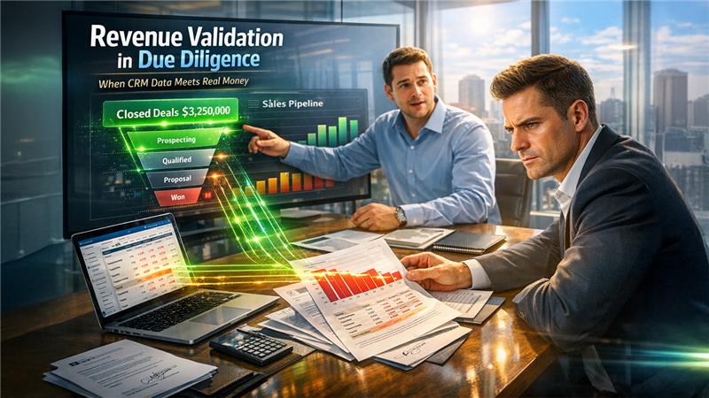 CRM due diligence analysis of sales pipeline integrity and forecast accuracy