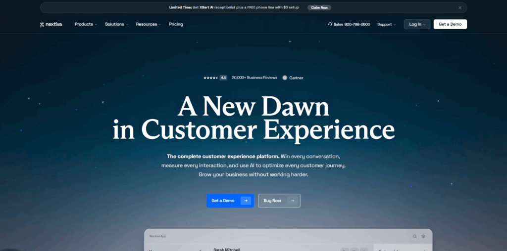 Nextiva phone system for business communication and VoIP services