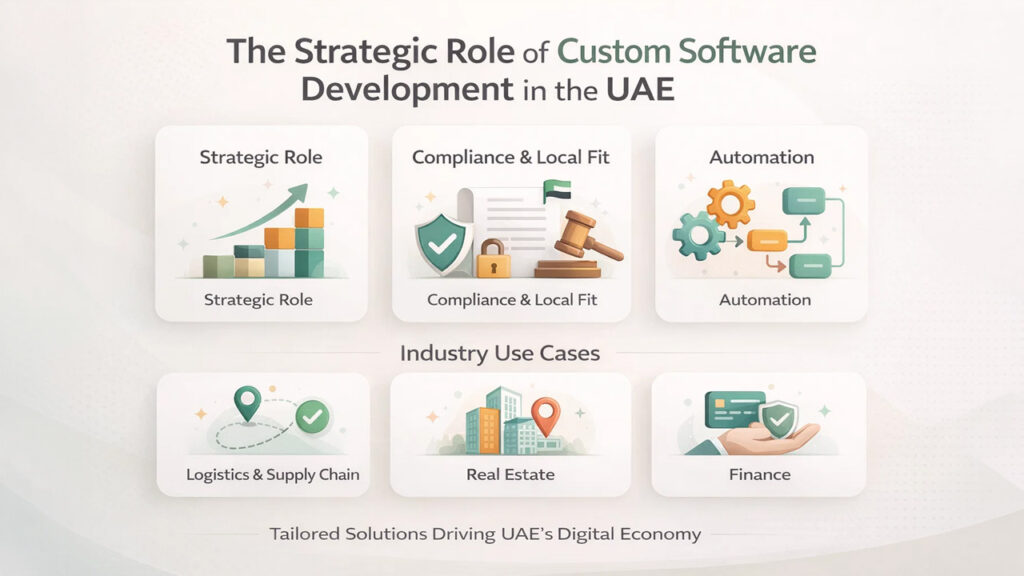 Strategic role of custom software development in UAE digital economy