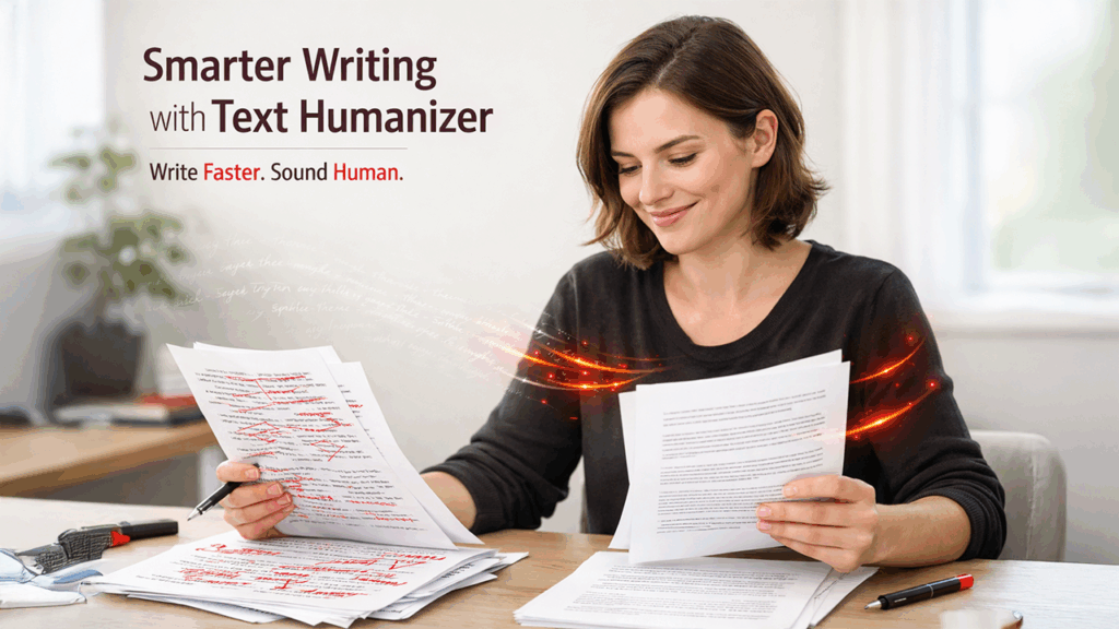 Text humanizer improving writing quality to create undetectable AI content with natural tone