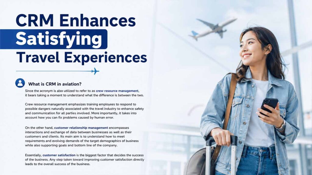 CRM Enhances Satisfying Travel Experiences