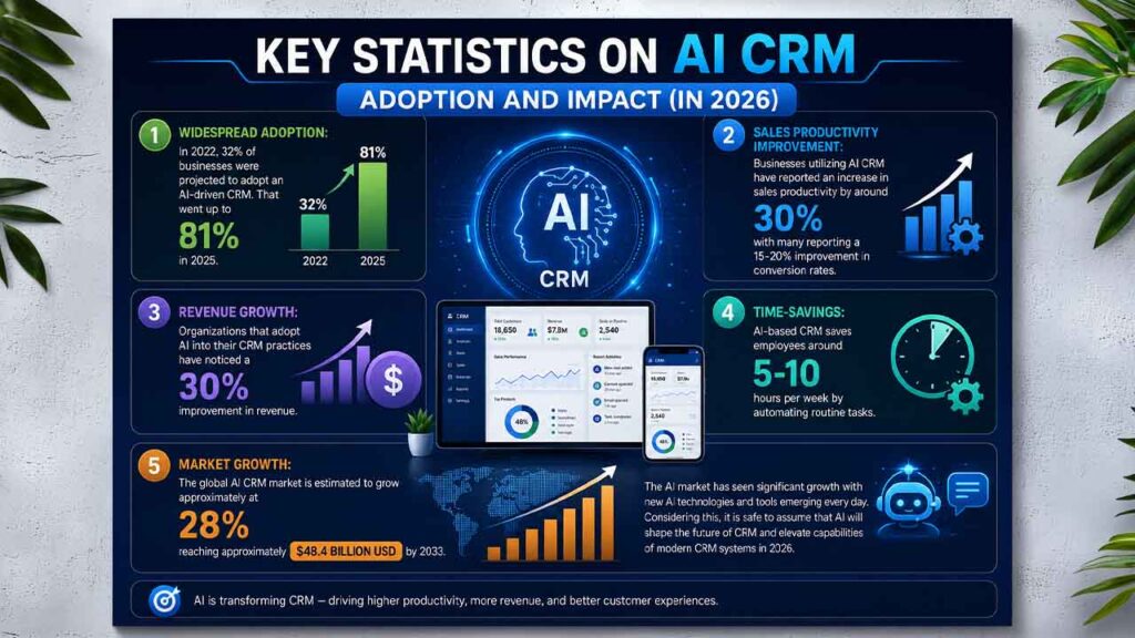 Key Statistics on AI CRM Adoption and Impact