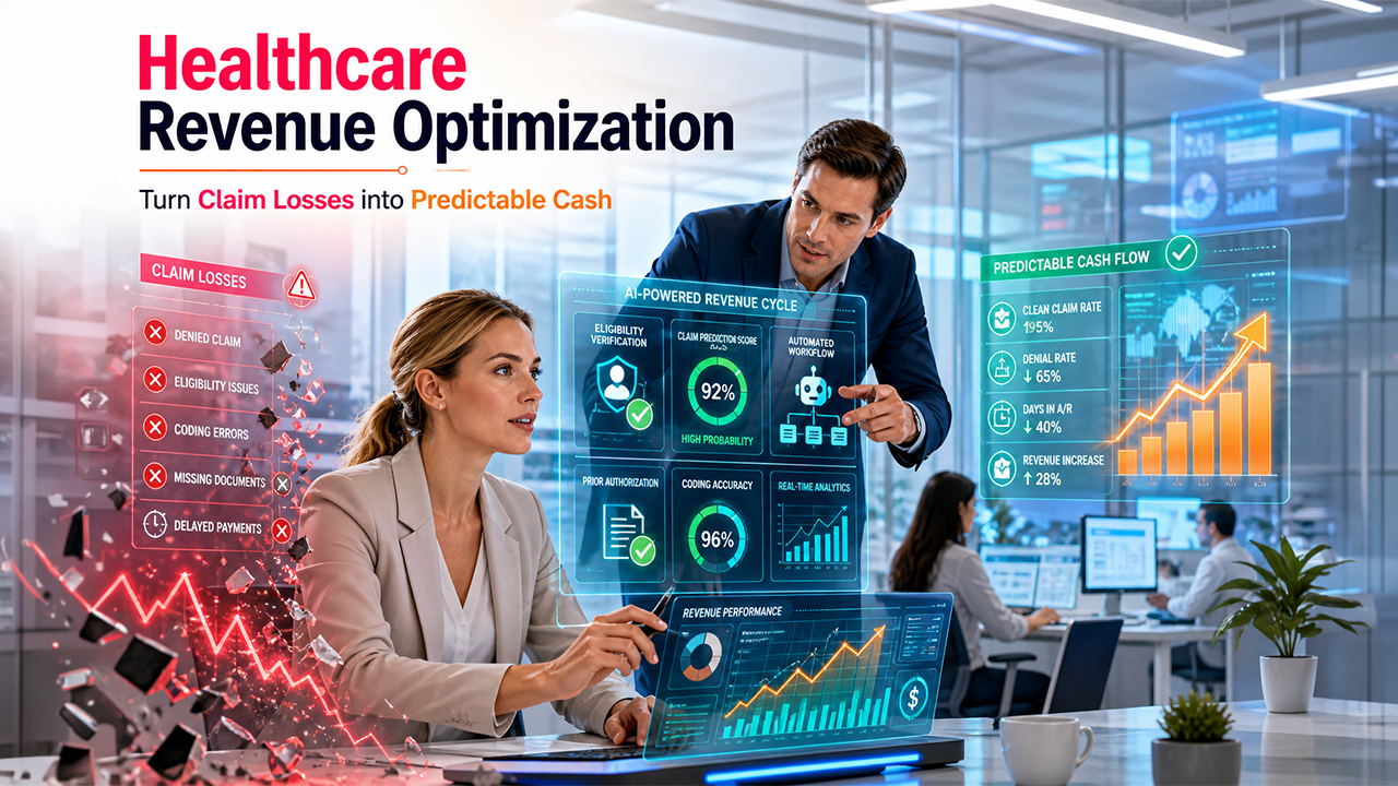 AI-powered CRM system improving healthcare revenue cycle management and billing automation
