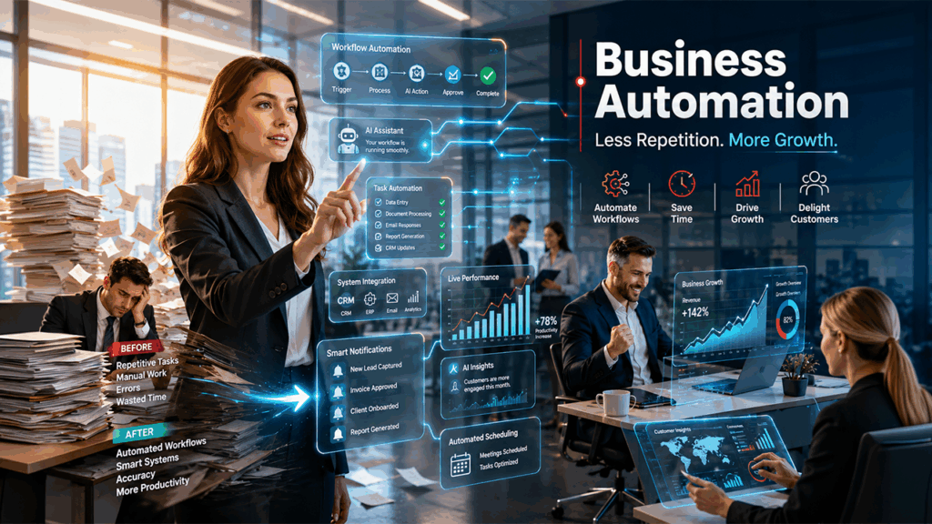 Chat-Based AI enabling smarter automation for improving business efficiency and CRM workflows