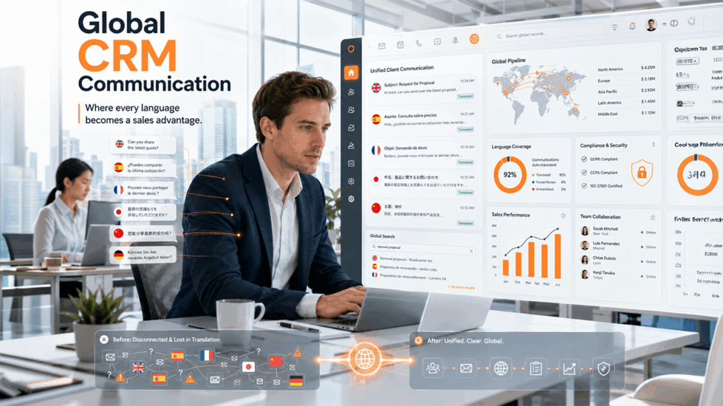 Teams struggling with inefficient multilingual CRM workflows and disconnected translation tools