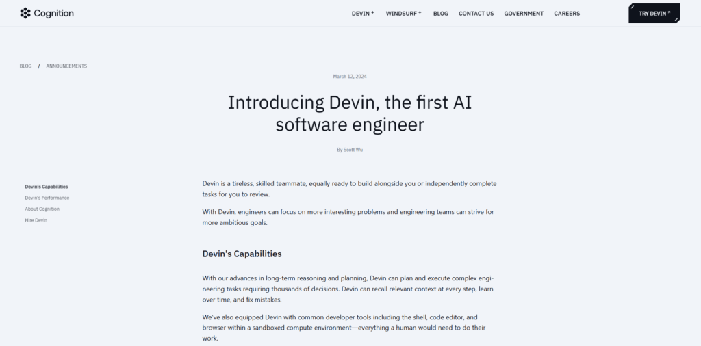  Cognition AI — The AI Software Engineer