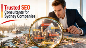 Business team discussing SEO partner strategy for long-term organic growth