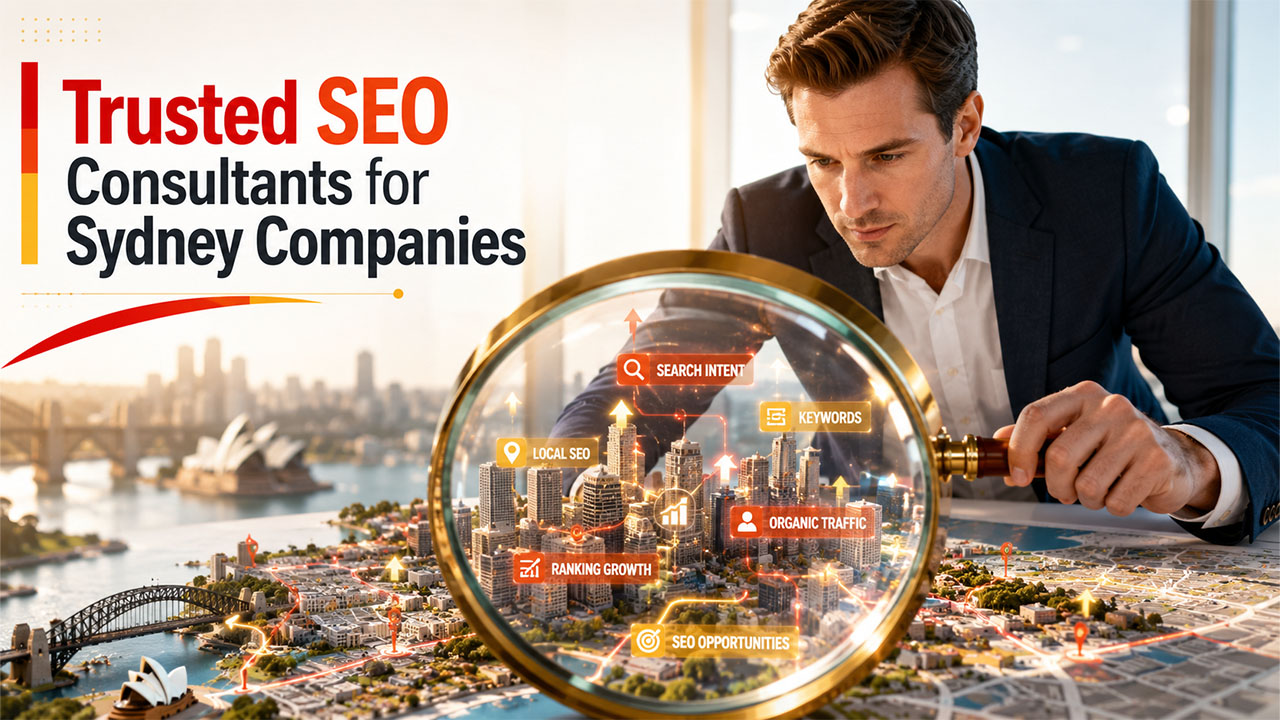 Business team discussing SEO partner strategy for long-term organic growth