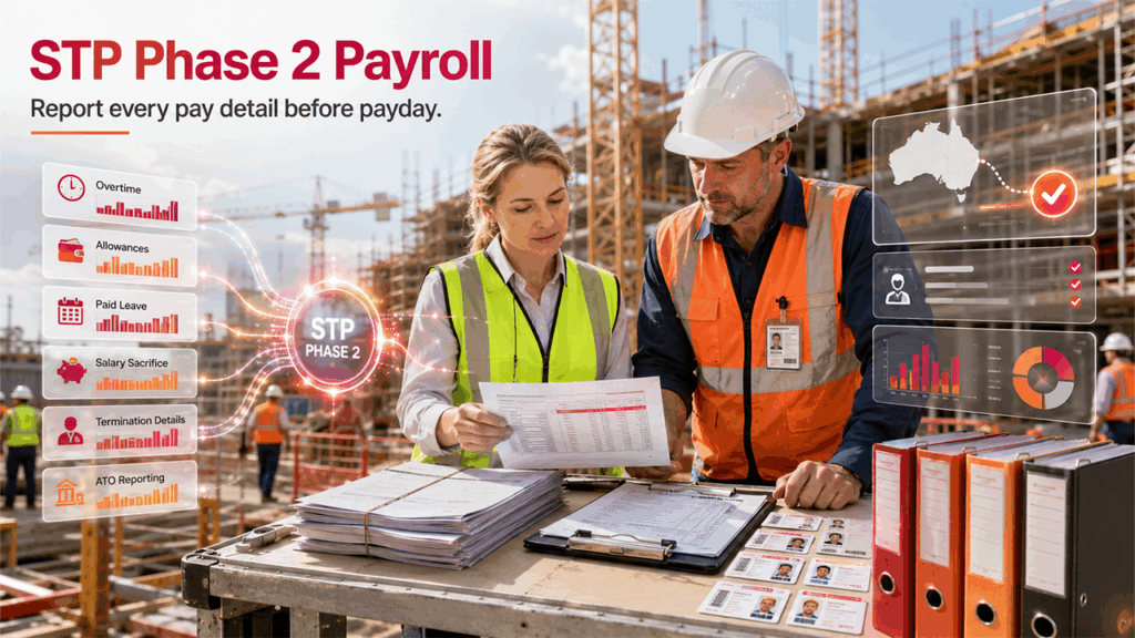 Construction payroll software supporting Single Touch Payroll Phase 2 and reporting obligations