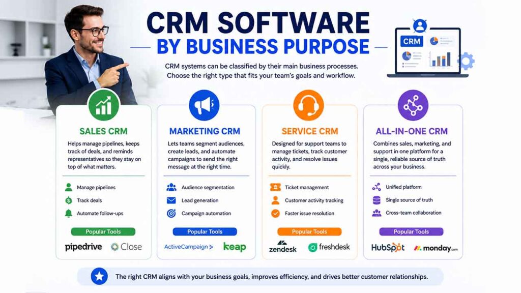 CRM Software by Business Purpose