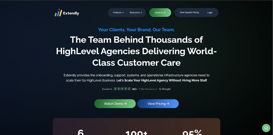 Extendly - Best for White-Label Support and Onboarding