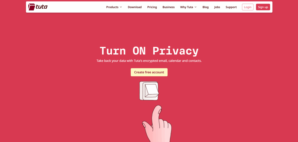 Tuta Mail encrypted business email platform