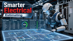 AI electrical takeoff software automating blueprint analysis, NEC code compliance checks, and electrical estimating workflows