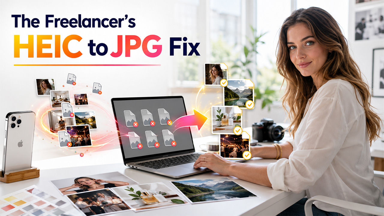 Convert HEIC to JPG easily on Windows without losing image quality or metadata
