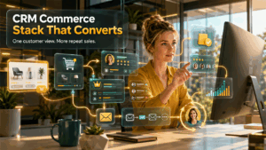 CRM + Commerce Stack: How to Turn Browsers Into Repeat Buyers