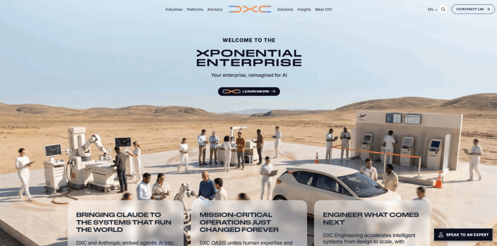 DXC Technology providing application modernization solutions for legacy system transformation and cloud migration