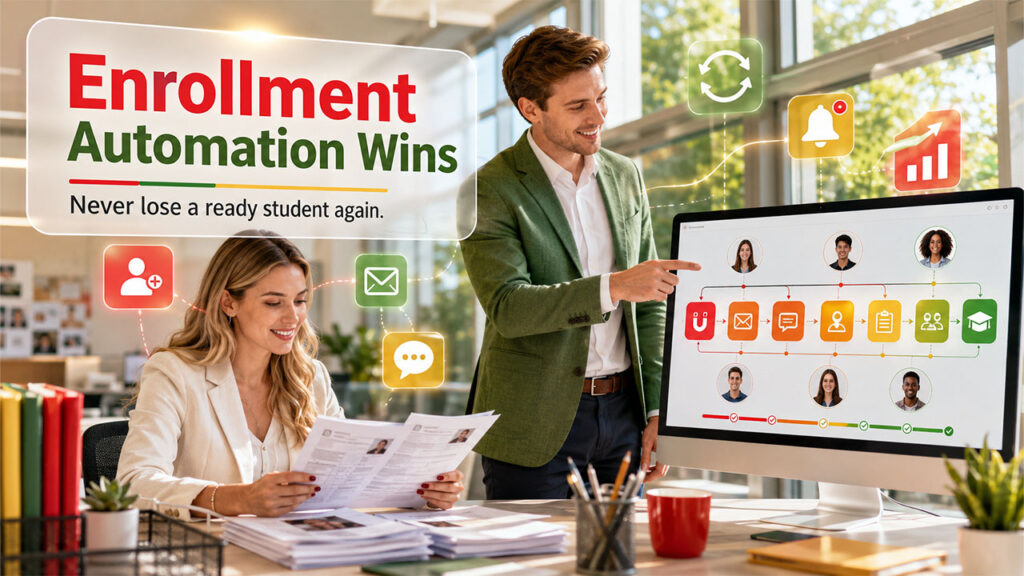 Enrollment automation in higher education CRM streamlining student admissions and follow-up workflows