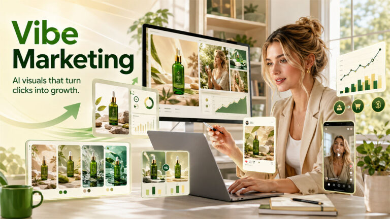 Fotor AI Vibe Marketing platform creating conversion-driven visual content for digital marketing campaigns