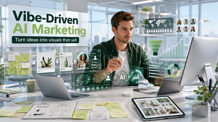 Fotor AI Vibe Marketing connecting visual creation with performance-driven marketing and conversion optimization