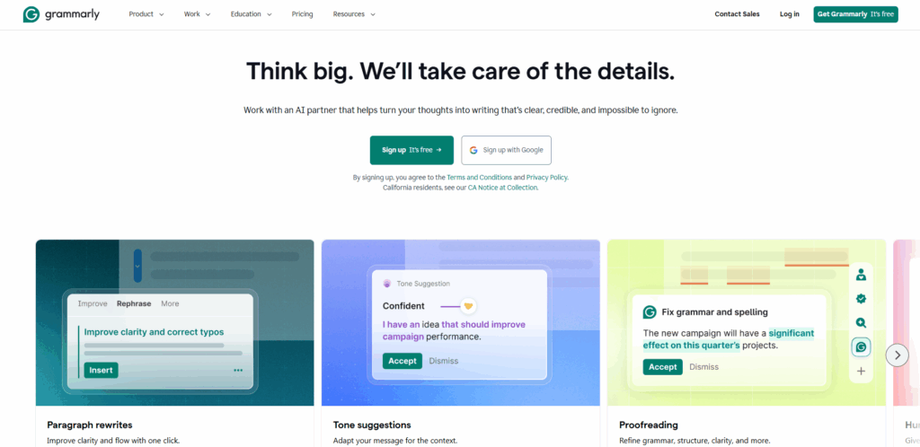 Grammarly editing tool helping freelance writers improve grammar clarity and writing quality