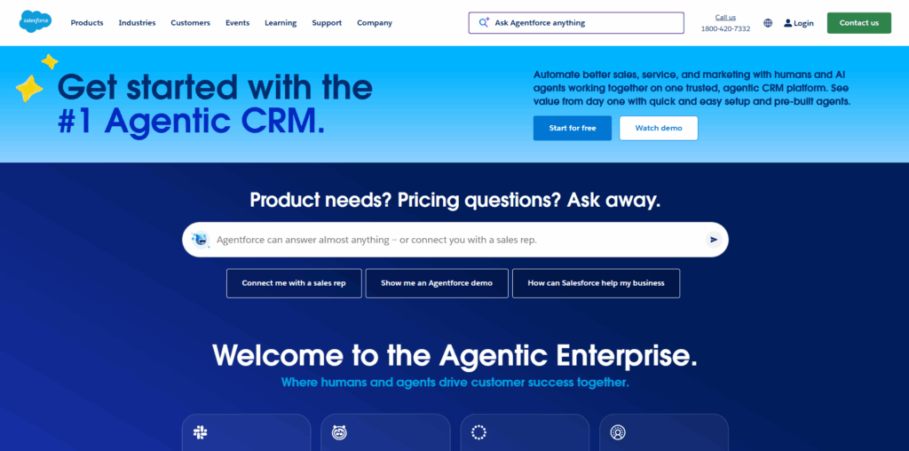 Salesforce — Best for Large Enterprises