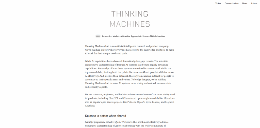 Thinking Machines Lab