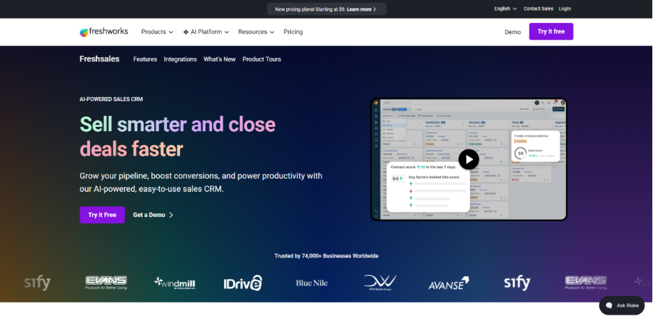 Freshsales by Freshworks