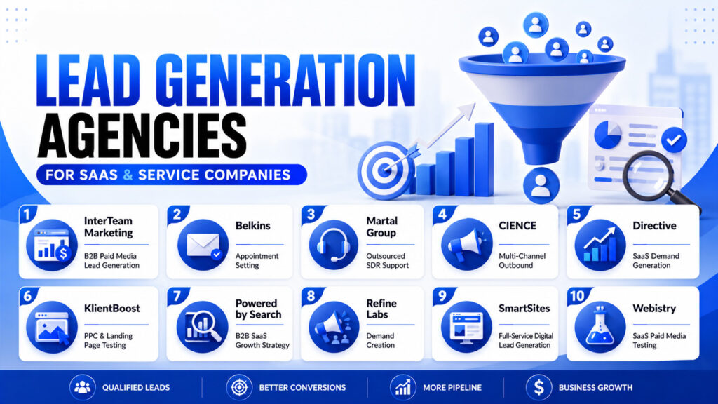 Top B2B Lead Generation Agencies for SaaS & Service Companies