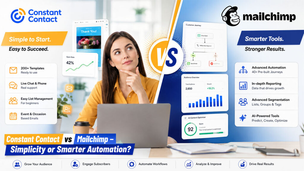 Constant Contact vs Mailchimp: Which Email Marketing Platform Is the Right Option for You?