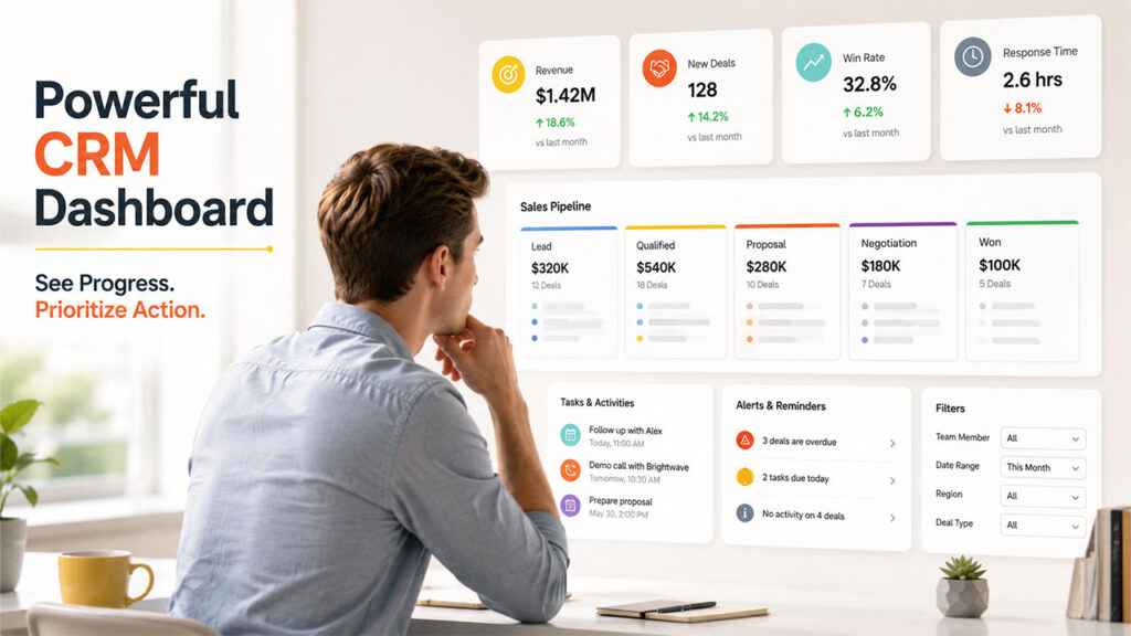 Important Features of a Powerful CRM Dashboard