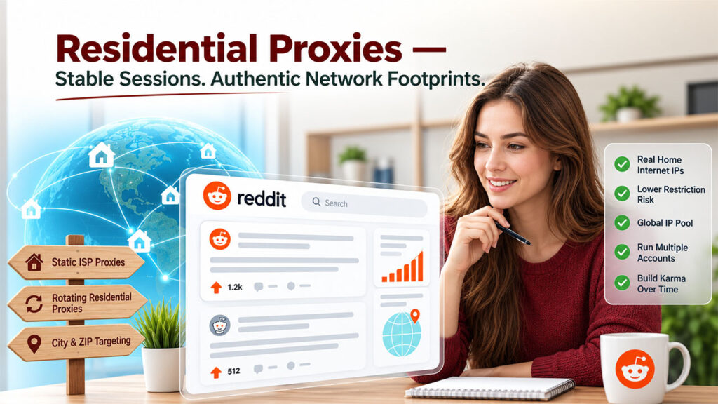 Residential proxies: The best proxy for Reddit community management