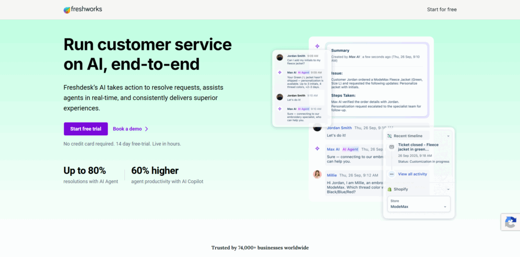 Freshdesk: Cost-effective with Powerful Features