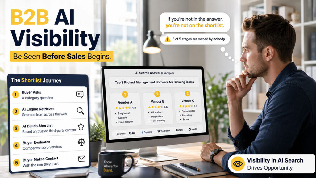 5 Ways B2B Buyers Build a Shortlist in AI Search, and Where You Can Intervene