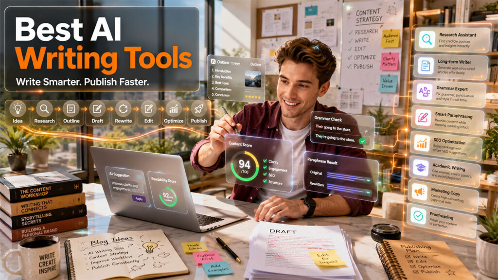 Best 7 AI Writing Tools in 2026 for Writers