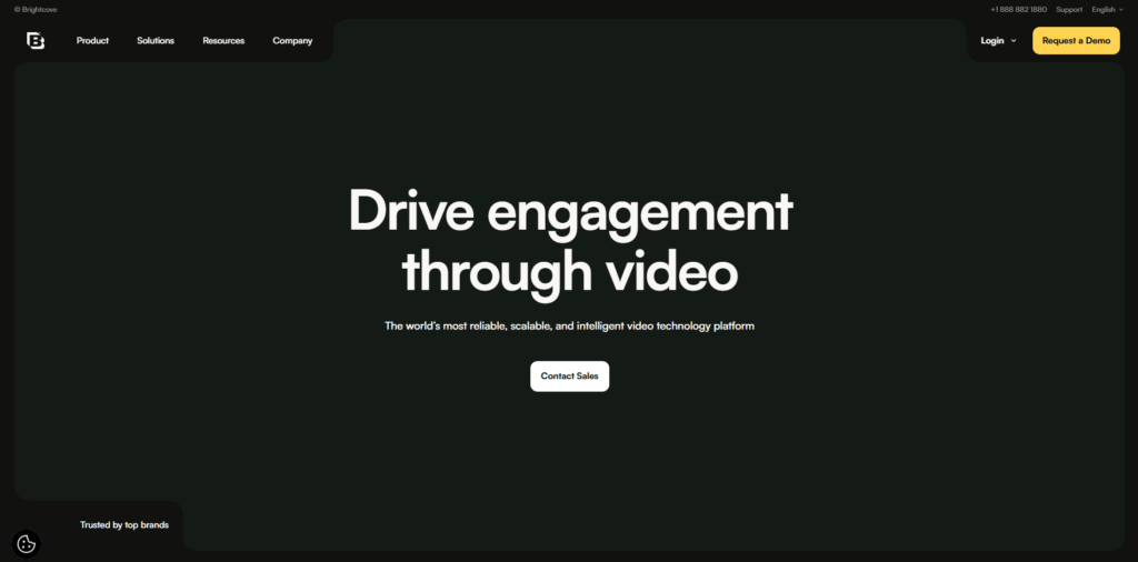 Brightcove enterprise video hosting platform offering secure infrastructure, DRM protection, compliance features, and scalable streaming for SaaS companies.