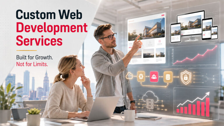 Custom Web Development services helping USA businesses build scalable, secure, and high-performance websites.