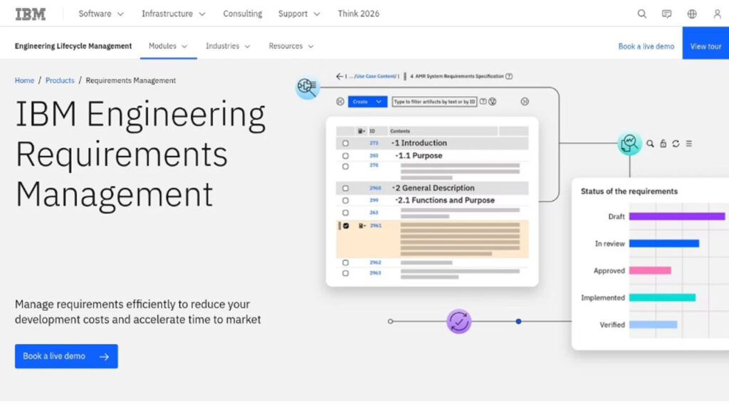 IBM DOORS Next AI-powered requirements management software for enterprise requirements, traceability, and engineering lifecycle management.