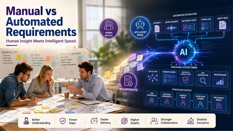 Manual vs Automated Requirements Gathering: Complete Comparison