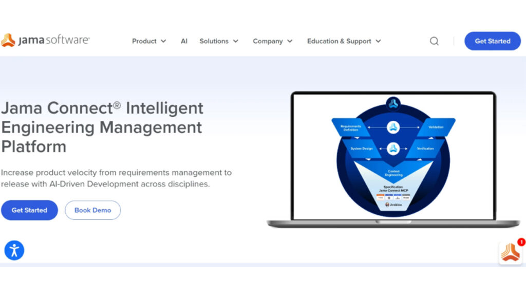 Jama Connect AI-Powered Requirements Management Software for requirements traceability, AI-assisted validation, and compliance management.