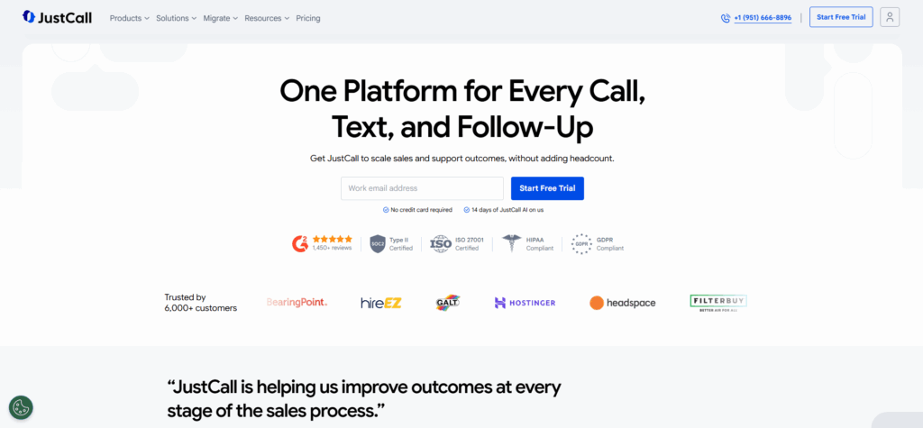 JustCall sales dialer for SDRs with voice calling, SMS automation, and CRM integration for outbound sales teams.