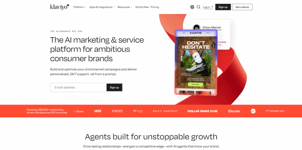 Klaviyo as an email marketing alternative after HeyMantle shutdown for Shopify app developers