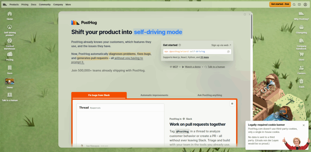 PostHog as a HeyMantle shutdown alternative for Shopify app analytics and event tracking